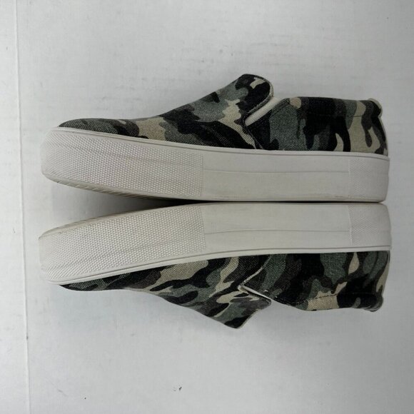 Steve Madden Womens Gills Camo Platform Fabric Size 7.5M Slip-On Sneakers - Picture 8 of 10